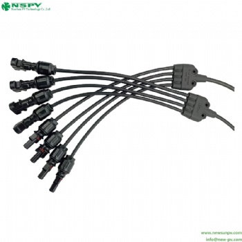 Solar cable assembly 4in1