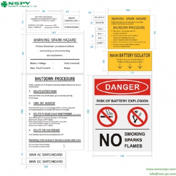 Solar warning labels solar pv warning stickers photovoltaic warning labels