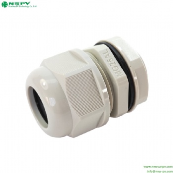 Solar 25mm plain to screwed adaptor waterproof gland connector