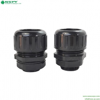 Solar plain screwed adaptor 25mm cable gland connector