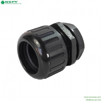 Solar plain screwed adaptor 25mm cable gland connector