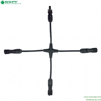 Solar cable assembly 2in1 cross type